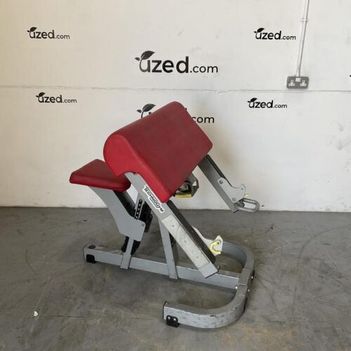 Technogym Pure Scott Bench - Silver/Red