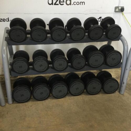 Technogym Dumbbell Set 12-30kg Set Urethane