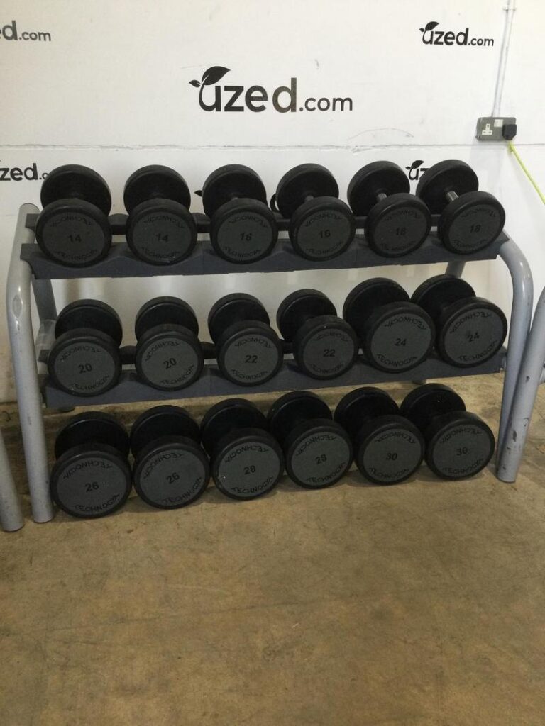 Technogym Dumbbell Set 12-30kg Set Urethane