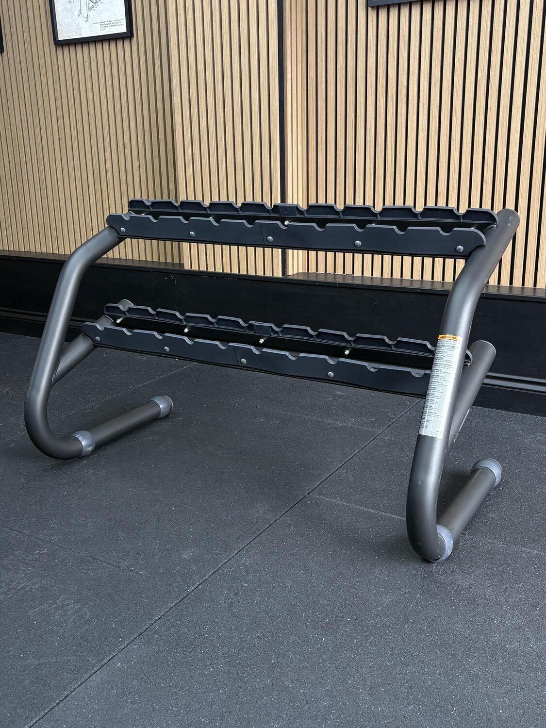 Technogym Chrome Dumbbell Rack Black - Image 2