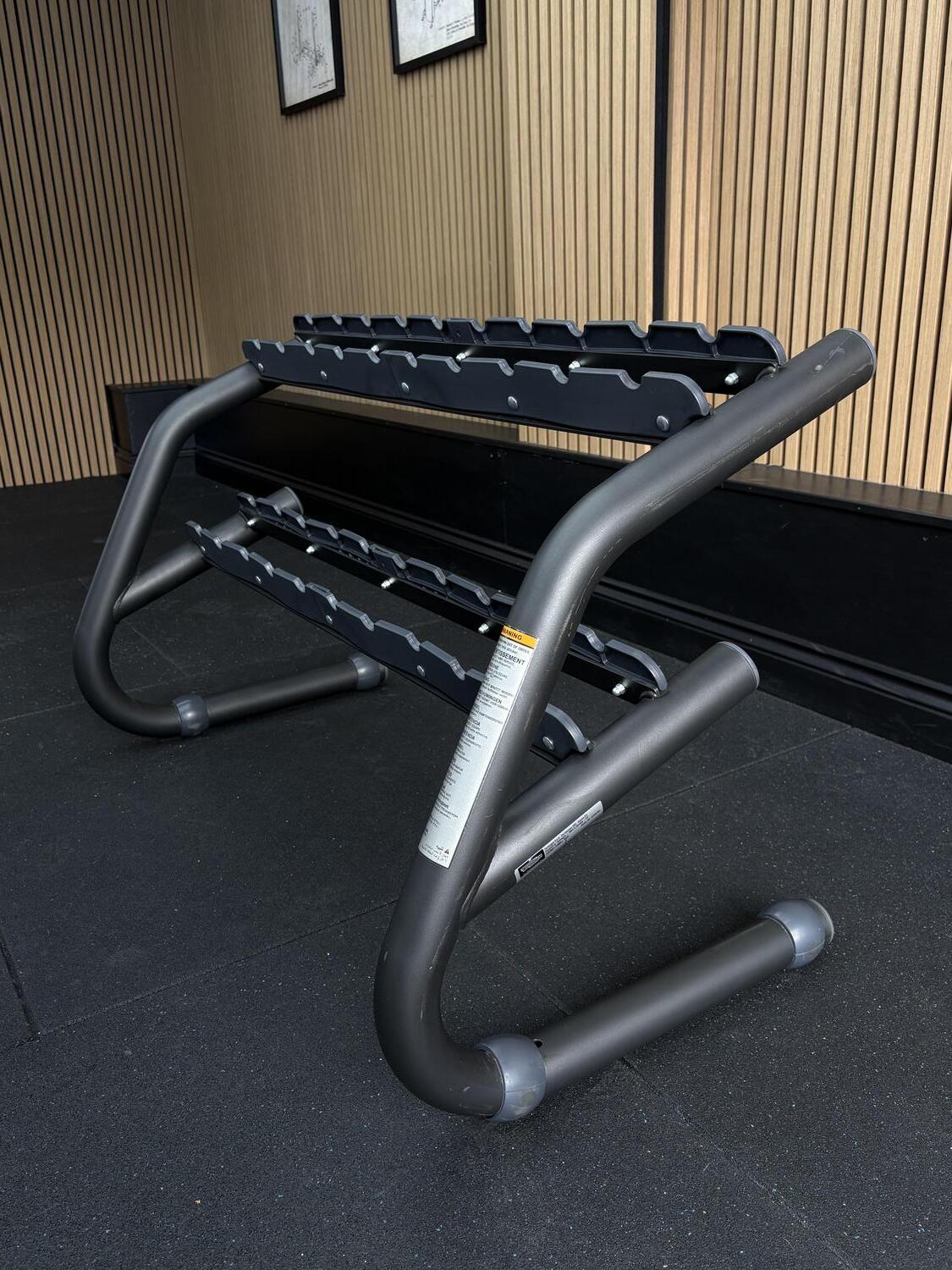Technogym Chrome Dumbbell Rack Black - Image 3