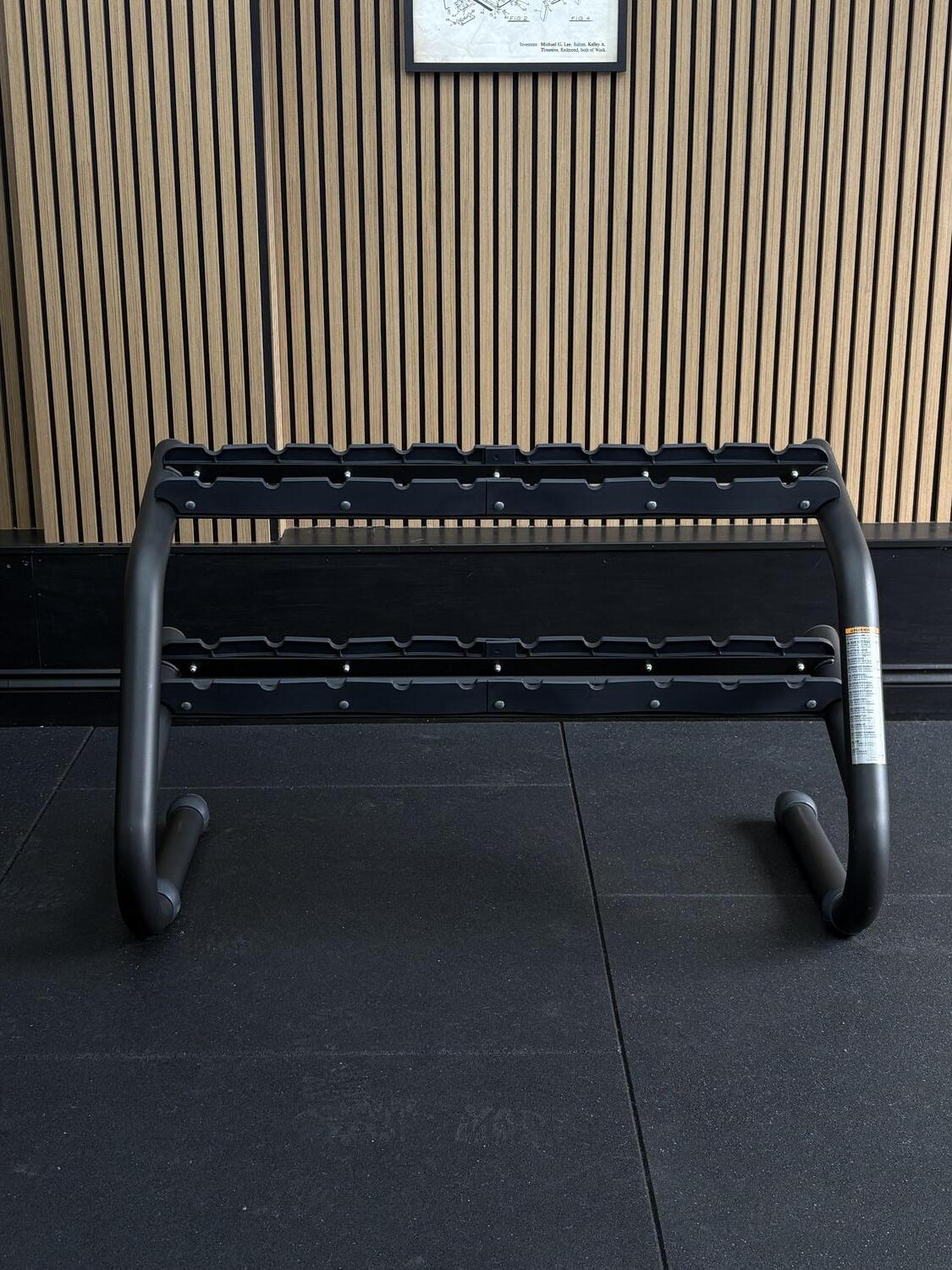 Technogym Chrome Dumbbell Rack Black - Image 4