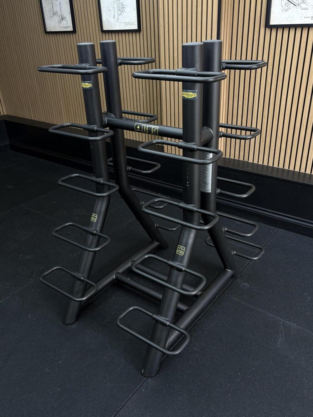 Technogym Vertical Dumbbell Rack Black - Uzed