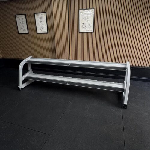 Technogym Pure Strength Two Tier Dumbbell Rack (A0000521) Silver