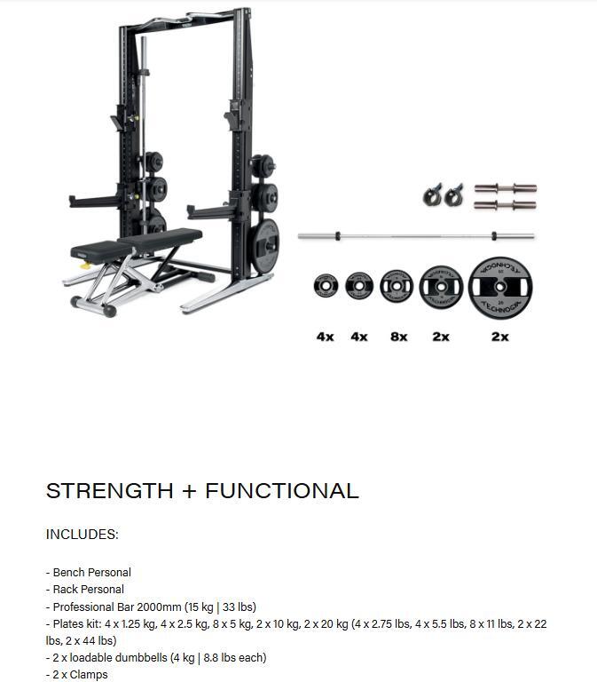 Technogym Power Personal Rack + Bench Personal + Kit (MD150-NBK) - Image 9