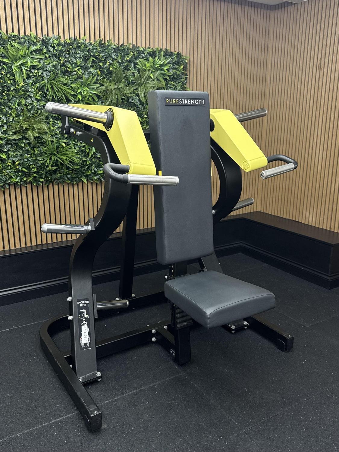 Technogym PURE STRENGTH Shoulder Press (MG3500) Black/Yellow - Image 2