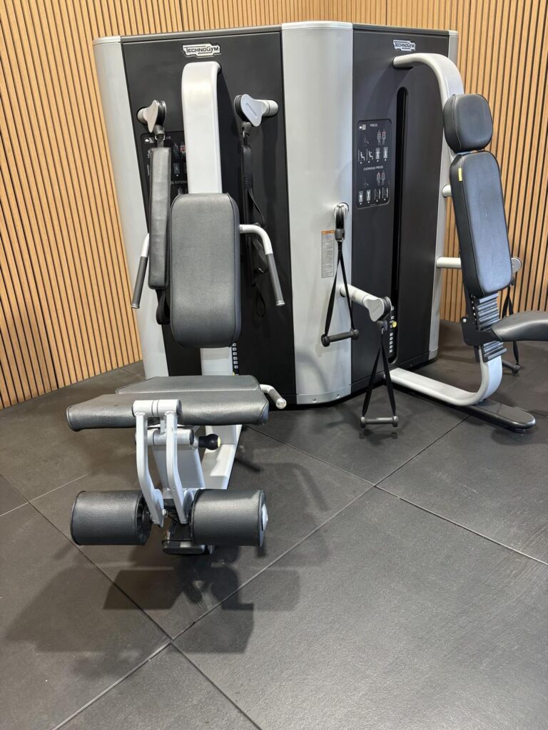 Technogym Plurima (MF65) Twin Press/Overhead Press and Core/Leg Extension Silver