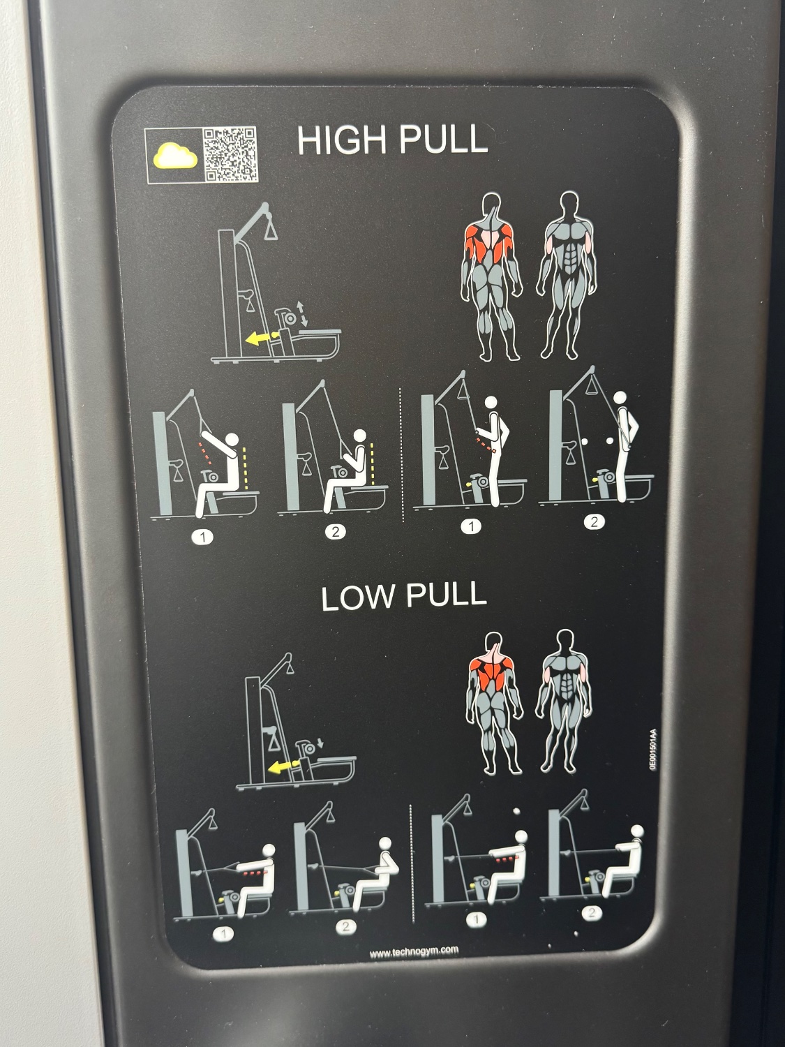Technogym Plurima (MF30) Wall Core/Leg Extension and Press/Overhead Press and High/Low Pull Silver - Image 8