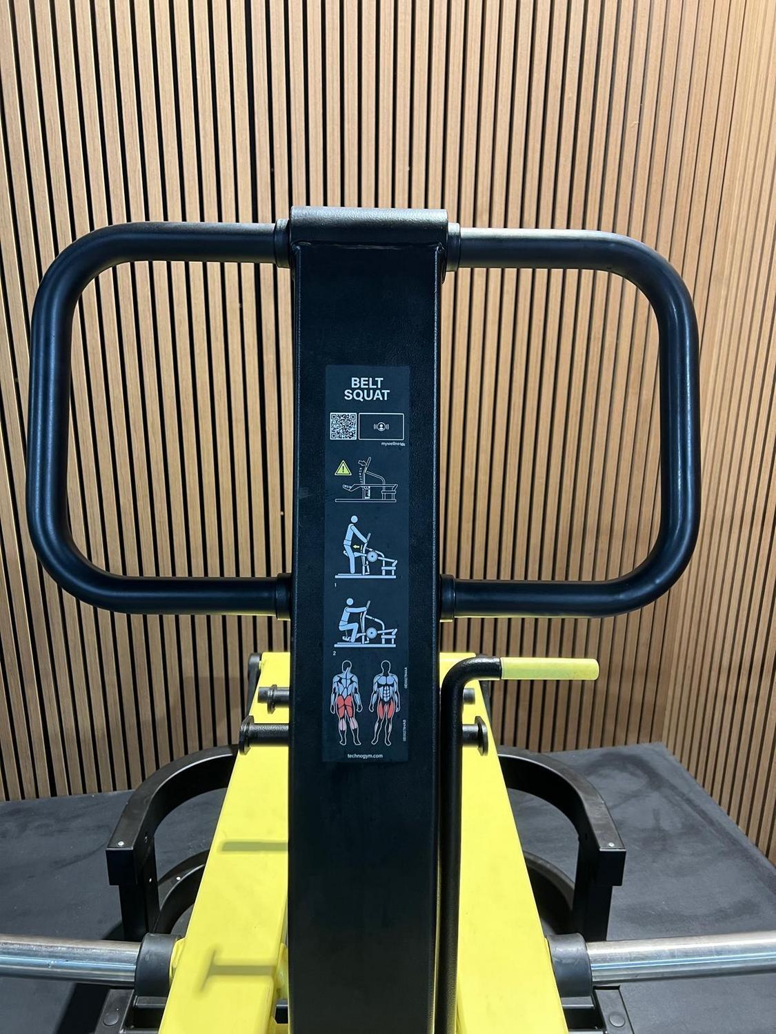 Technogym PURE STRENGTH Belt Squat (MG8600) Black/Yellow - Image 12