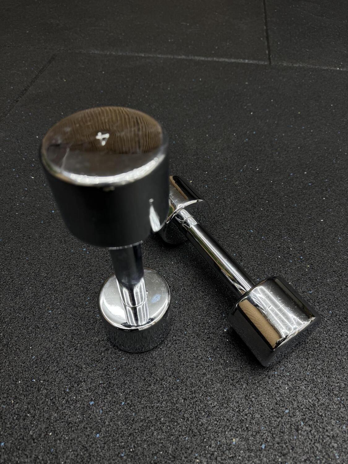 Technogym Chrome Dumbbell 4KG Pair