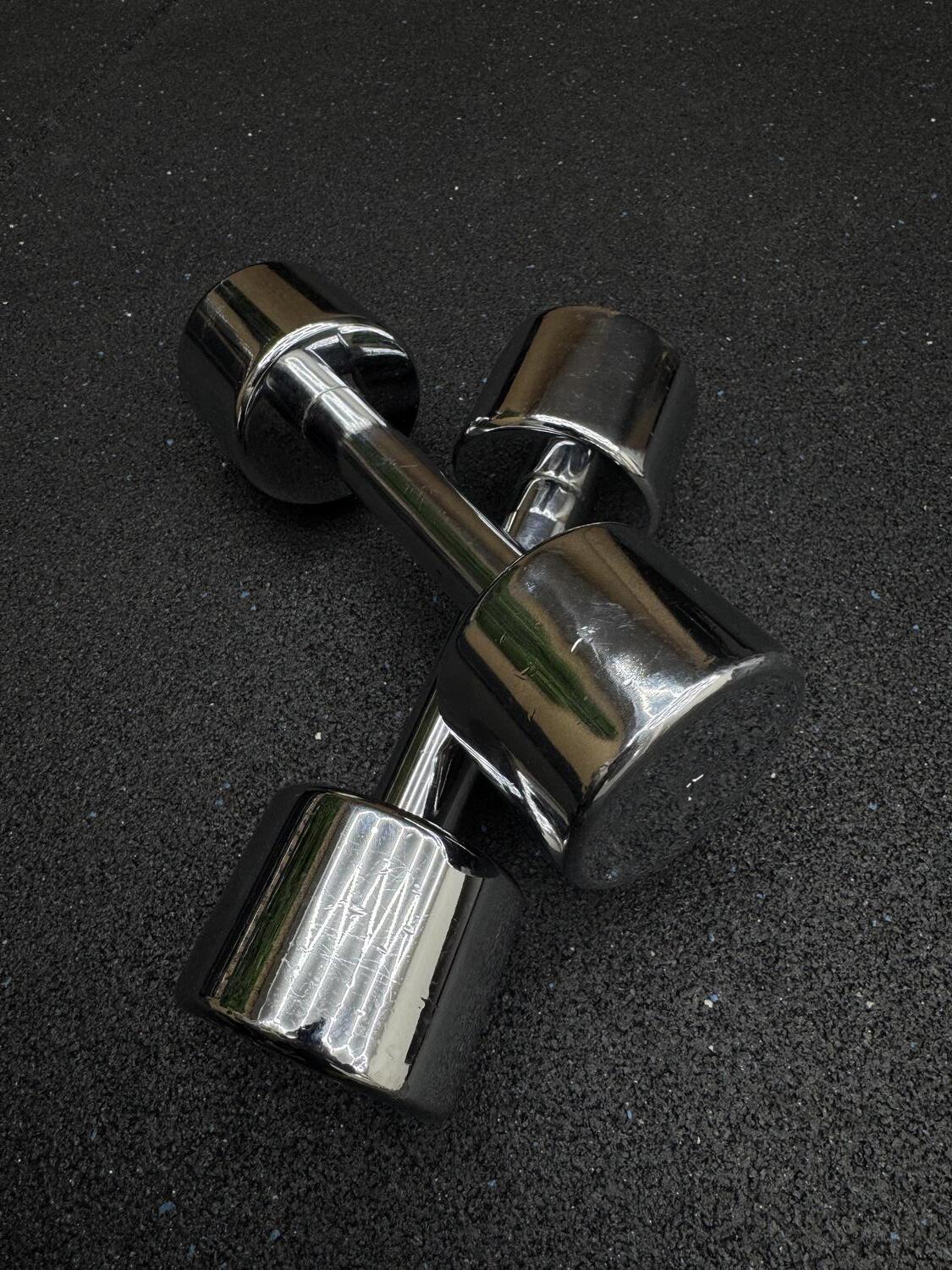 Technogym Chrome Dumbbell 4KG Pair - Image 2